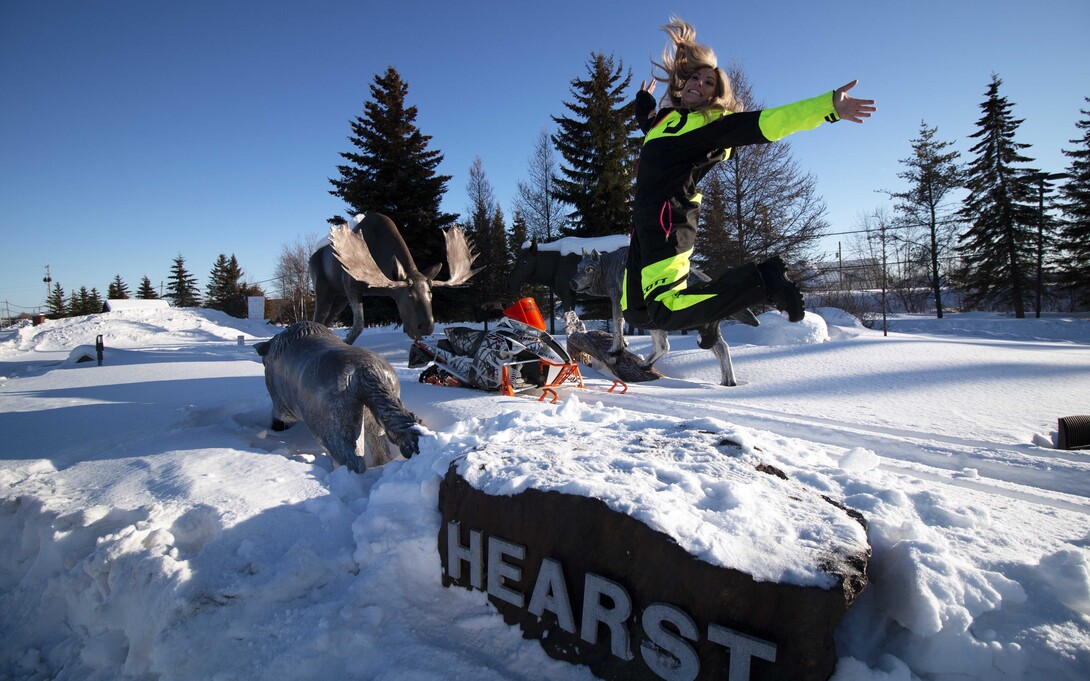 Quebecois Monster Truck Driver Cynthia Gauthier Snowmobiles